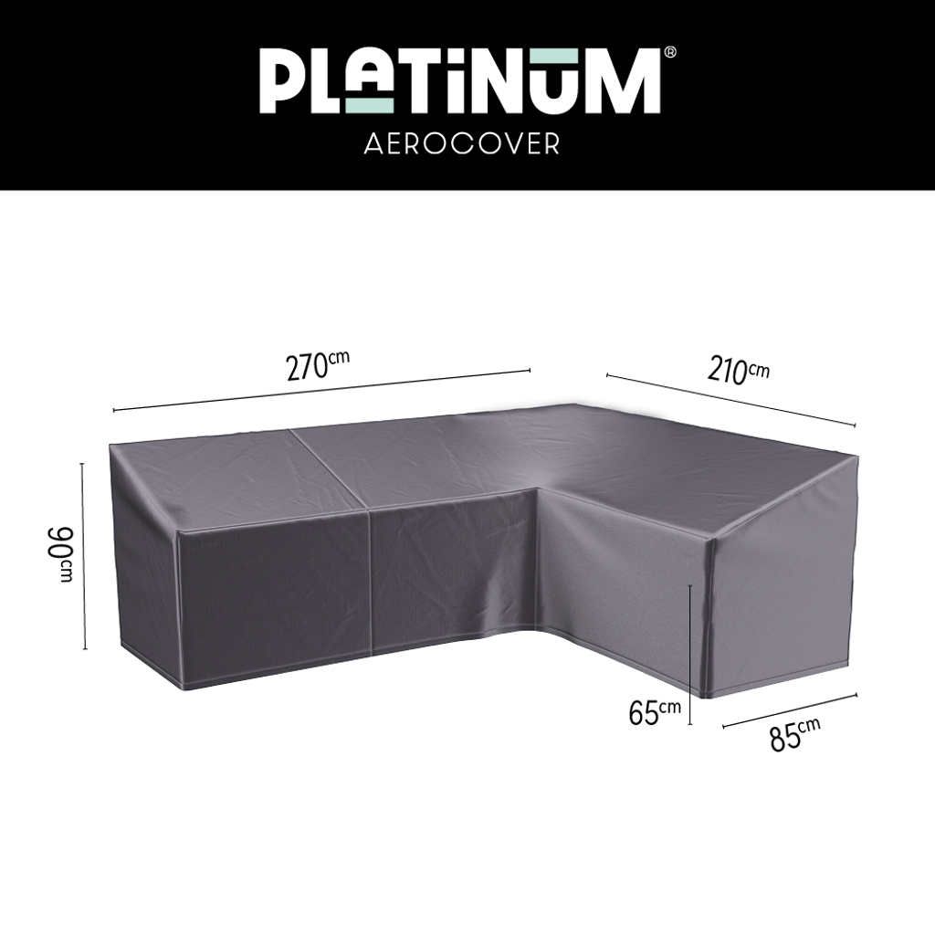 Platinum AeroCover Loungesethoes hoekset rechts 270x210x85xH65/90