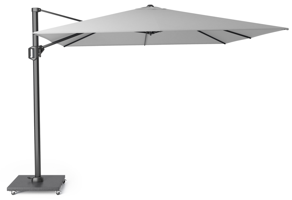 Platinum Sun & Shade free-arm parasol Challenger T¹ 3x3 Light grey