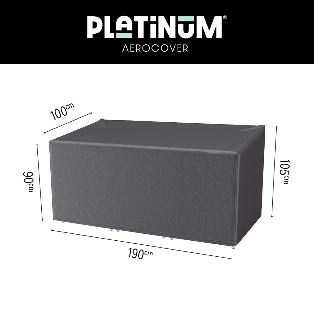 Platinum AeroCover Lounge Sessel- und Hocker-Abdeckung 190x100xH105/90