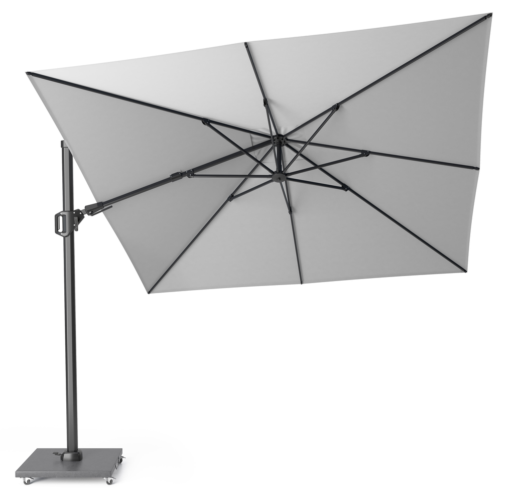 Platinum Sun & Shade free-arm parasol Challenger T² 3x3 Light grey