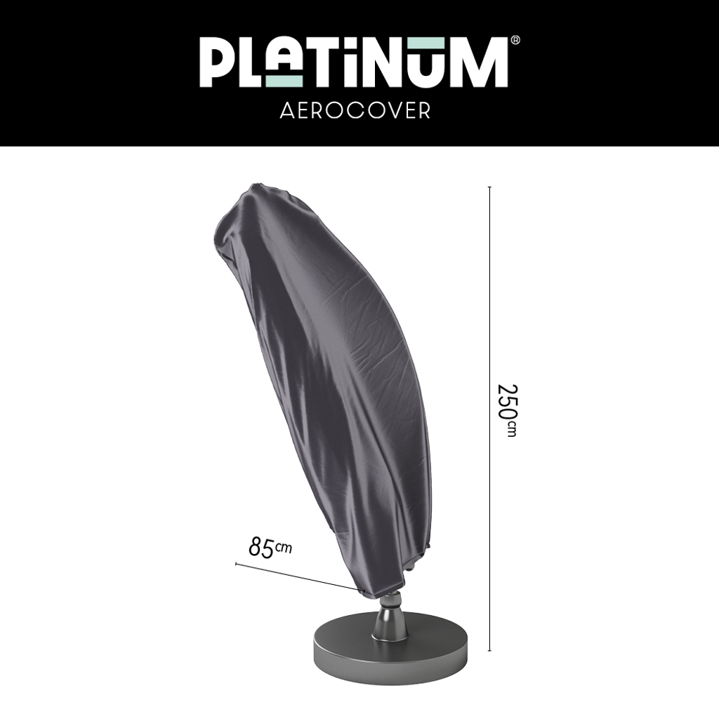 Platinum AeroCover free-arm parasol cover H250x85