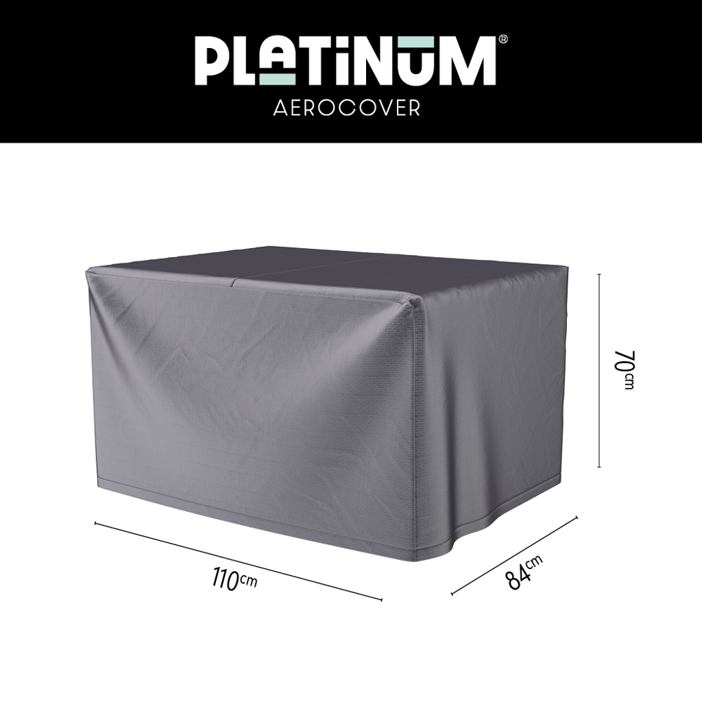 Platinum AeroCover lounge-, koffie-, vuurtafelhoes. Ademende hoes voor lounge-, koffie- en vuurtafels 110x84xH70cm.