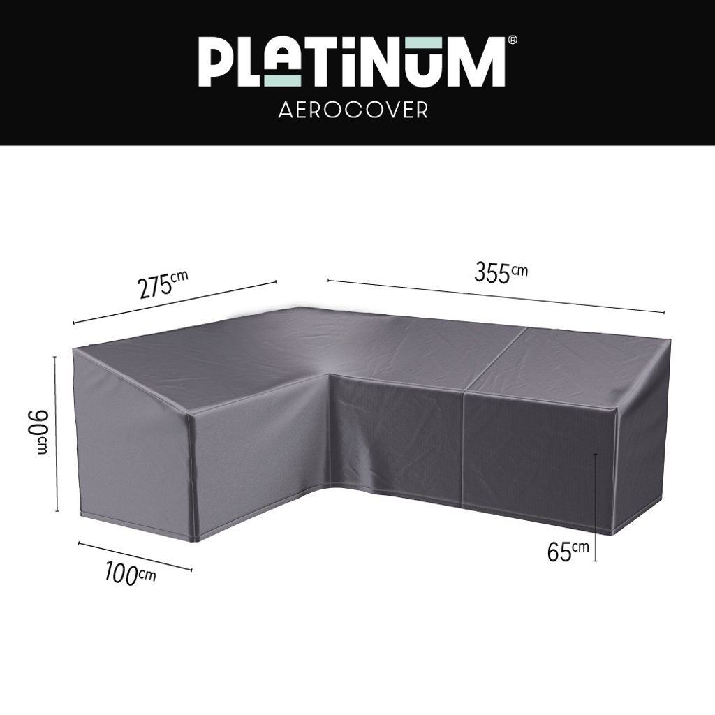 Platinum AeroCover Loungesethoes hoekset links 355x275x100xH65/90