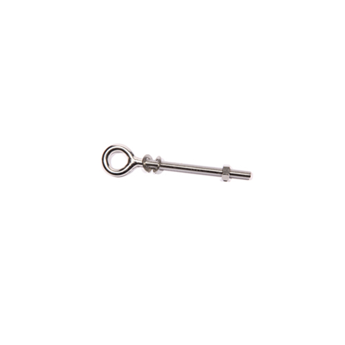 Eye bolt with nut for wooden pole M8x100mm single
