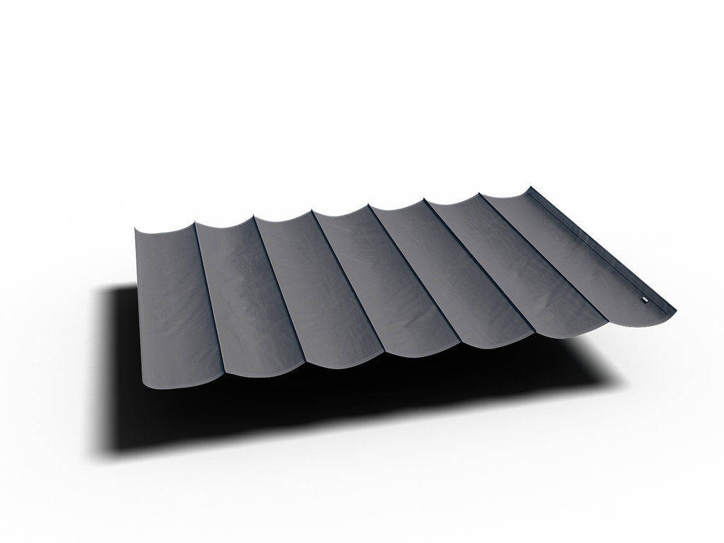 Platinum Sun & Shade Prosail wasserdichtes Harmonica-Markise W297xL297, Anthracite.