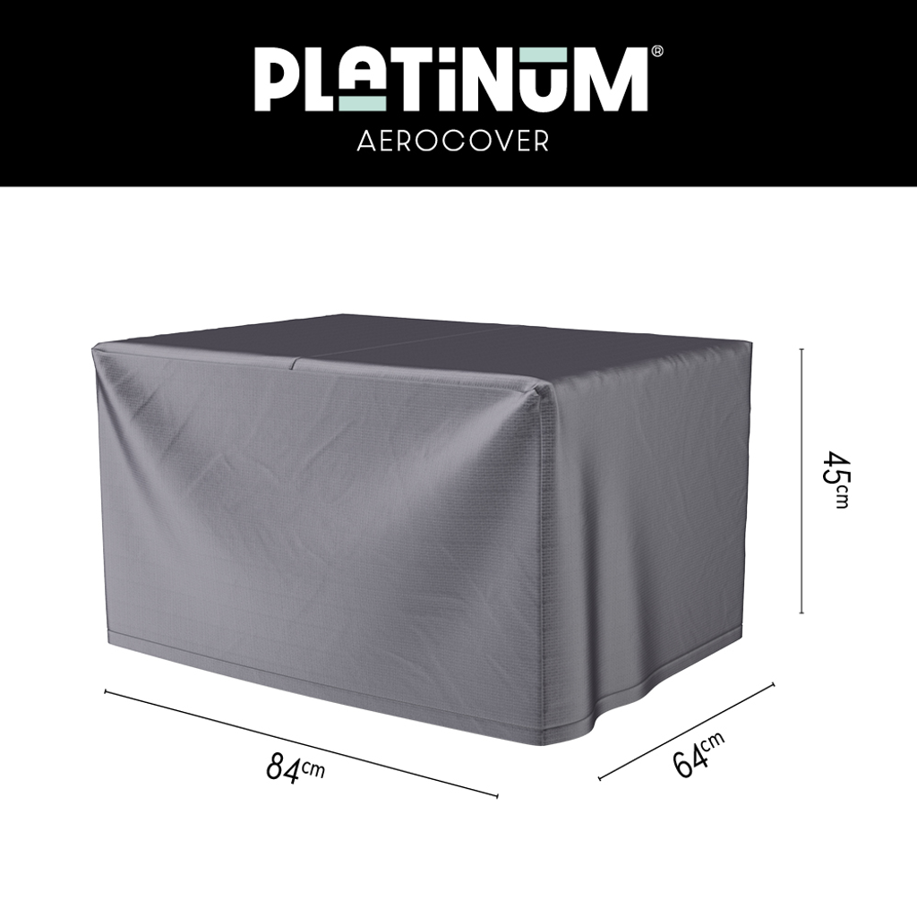 Platinum AeroCover lounge-, koffie-, vuurtafelhoes. Ademende hoes voor lounge-, koffie- en vuurtafels 84x64xH45cm.
