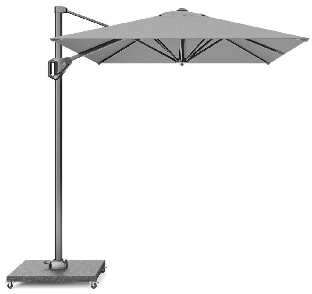 Platinum Sun & Shade free-arm parasol Voyager T¹ 3x2 Light grey