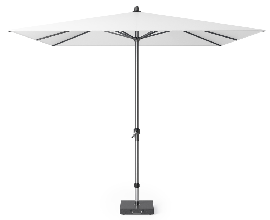 Platinum Sun & Shade parasol Riva 275x275 wit.
