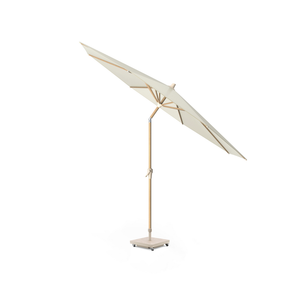 Platinum Sun & Shade parasol Riva Teak look Ø3,0 Ecru