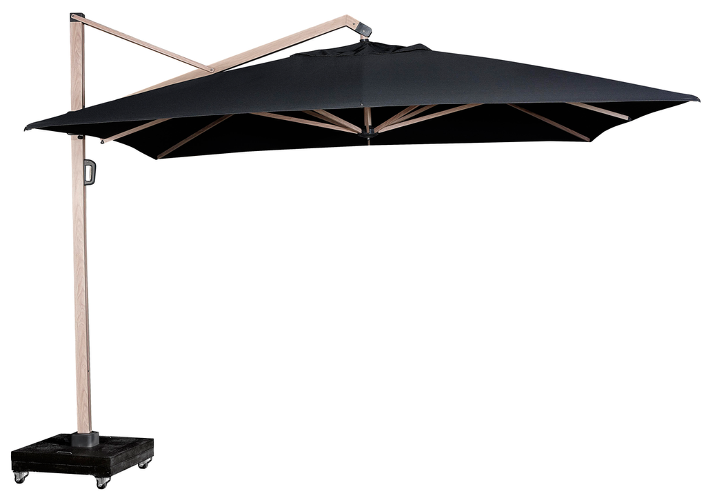 Platinum Sun & Shade free-arm parasol Icon 4x3 Oak/Faded black