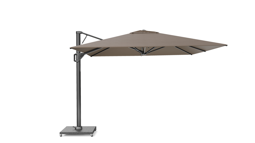 Platinum Sun & Shade zweefparasol Beaufort premium 320x320 Havana.