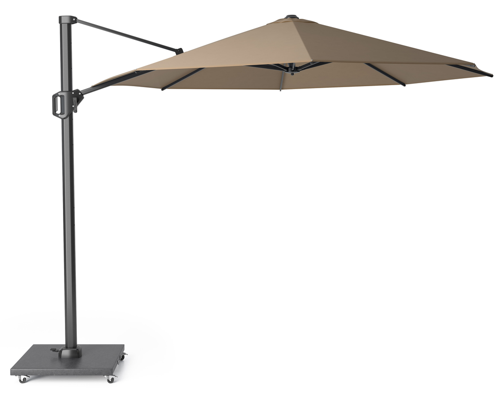 Platinum Sun & Shade zweefparasol Challenger T¹ ø350 taupe.